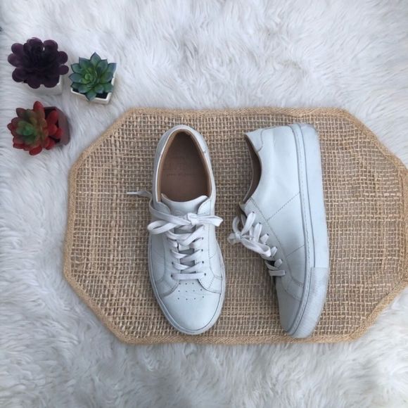 GREATS The Royale Blanco White Leather Sneakers - Picture 2 of 16
